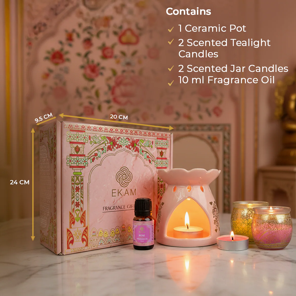 Pink Haveli Gift Set| Festive Pink Haveli Collection, 2025-26 - Image 6