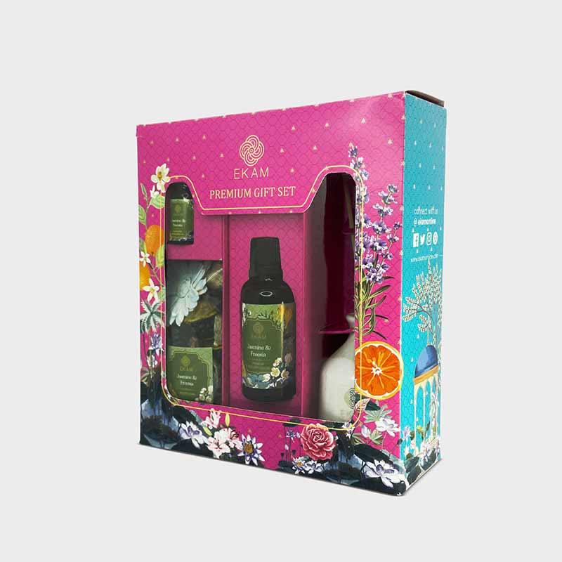 Reed Diffuser & Potpourri Gift Set | Jasmine & Freesia Scent - Image 3