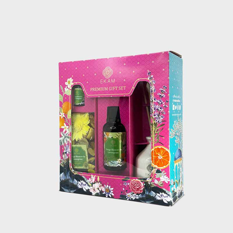 Reed Diffuser & Potpourri Gift Set | Orange Blossom & Lemongrass Scent - Image 3
