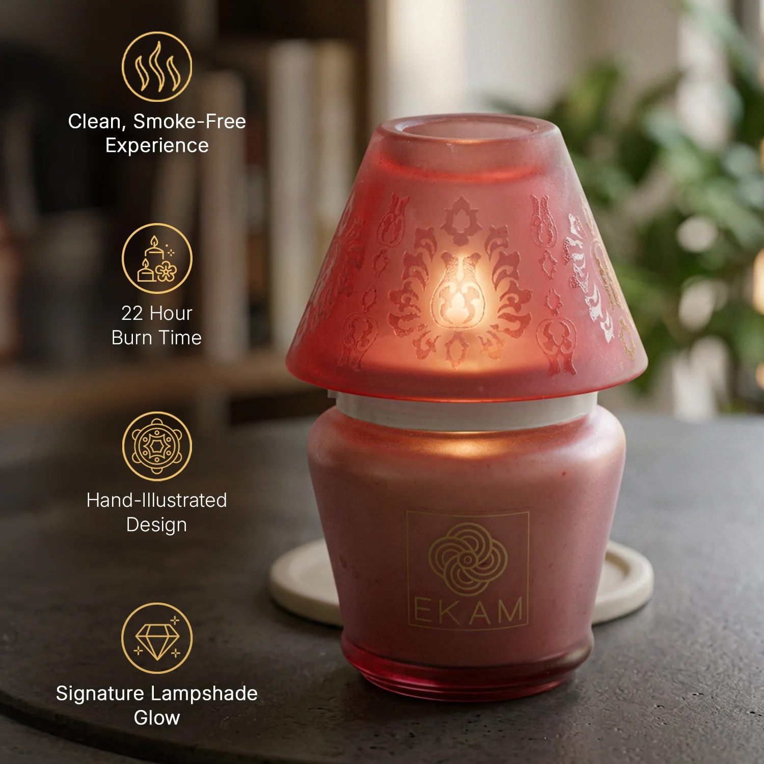 Rose Lampshade Scented Candle - Image 6