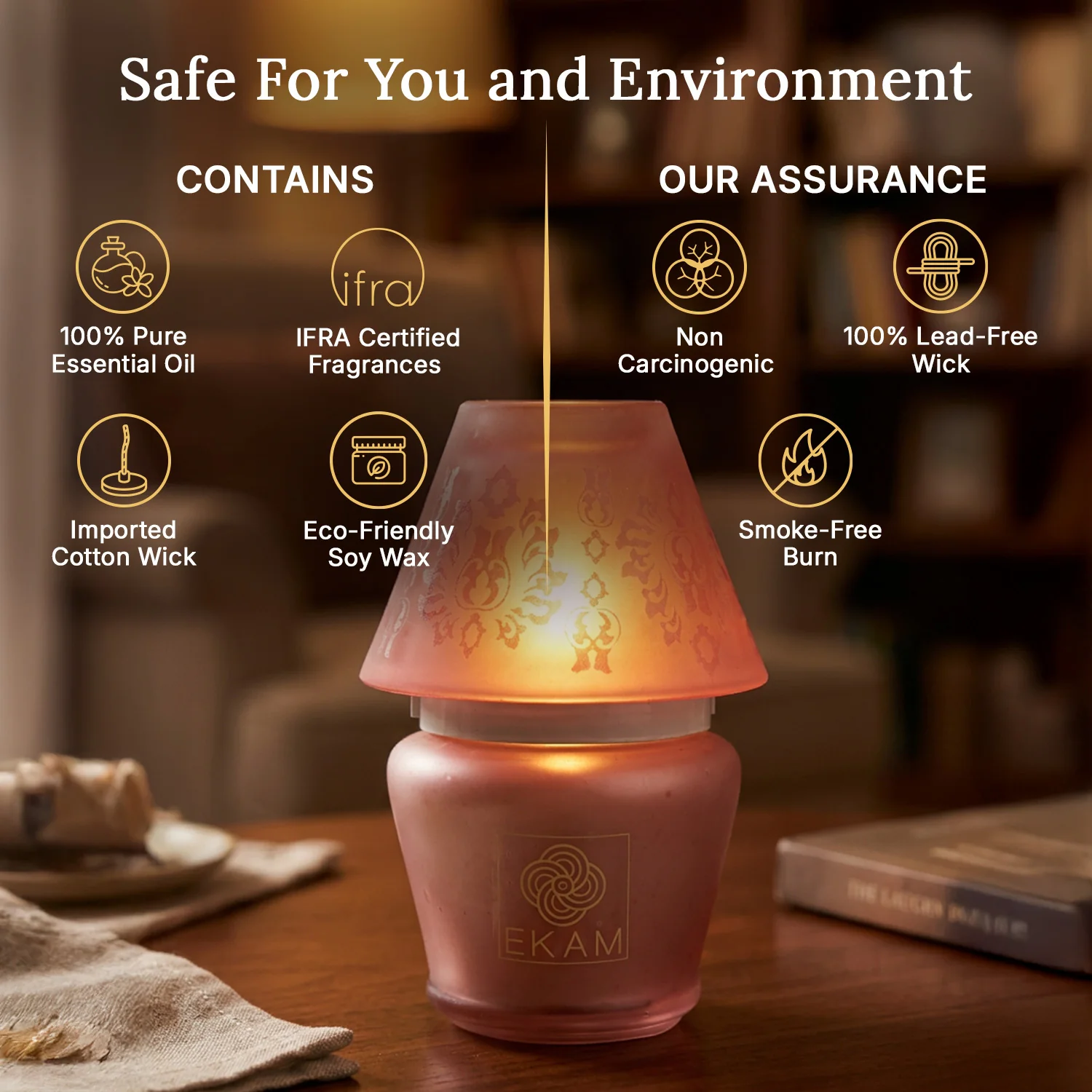 Rose Lampshade Scented Candle - Image 8