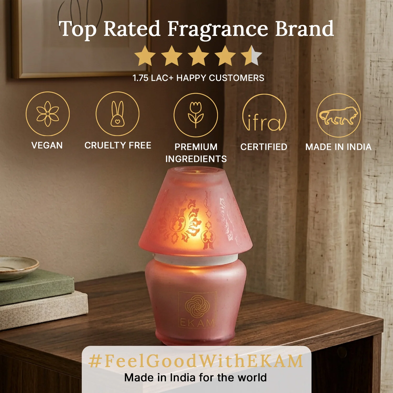 Rose Lampshade Scented Candle - Image 9