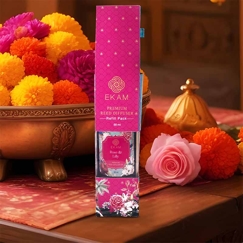 Rose & Lily Reed 50ml Reed Diffuser Refill Gift Box - Image 3