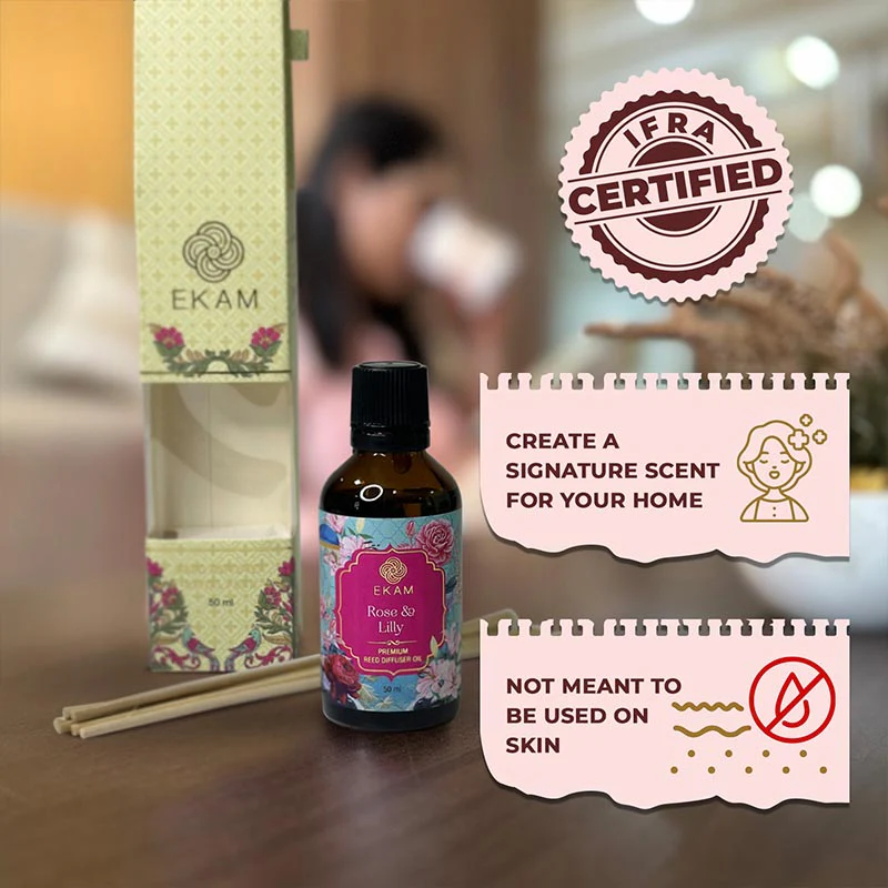 Rose & Lily Reed 50ml Reed Diffuser Refill Oil Gift Box - Image 2