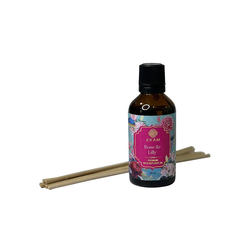 Rose & Lily Reed 50ml Reed Diffuser Refill Oil Gift Box - Image 5