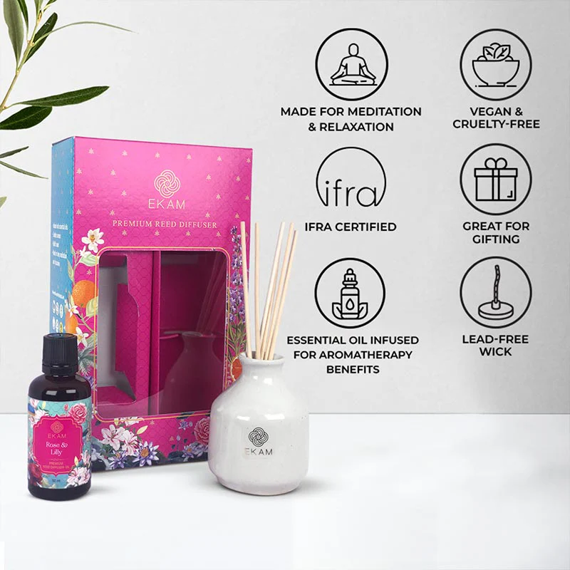 Rose & Lily Reed Diffuser Gift Set - Image 5