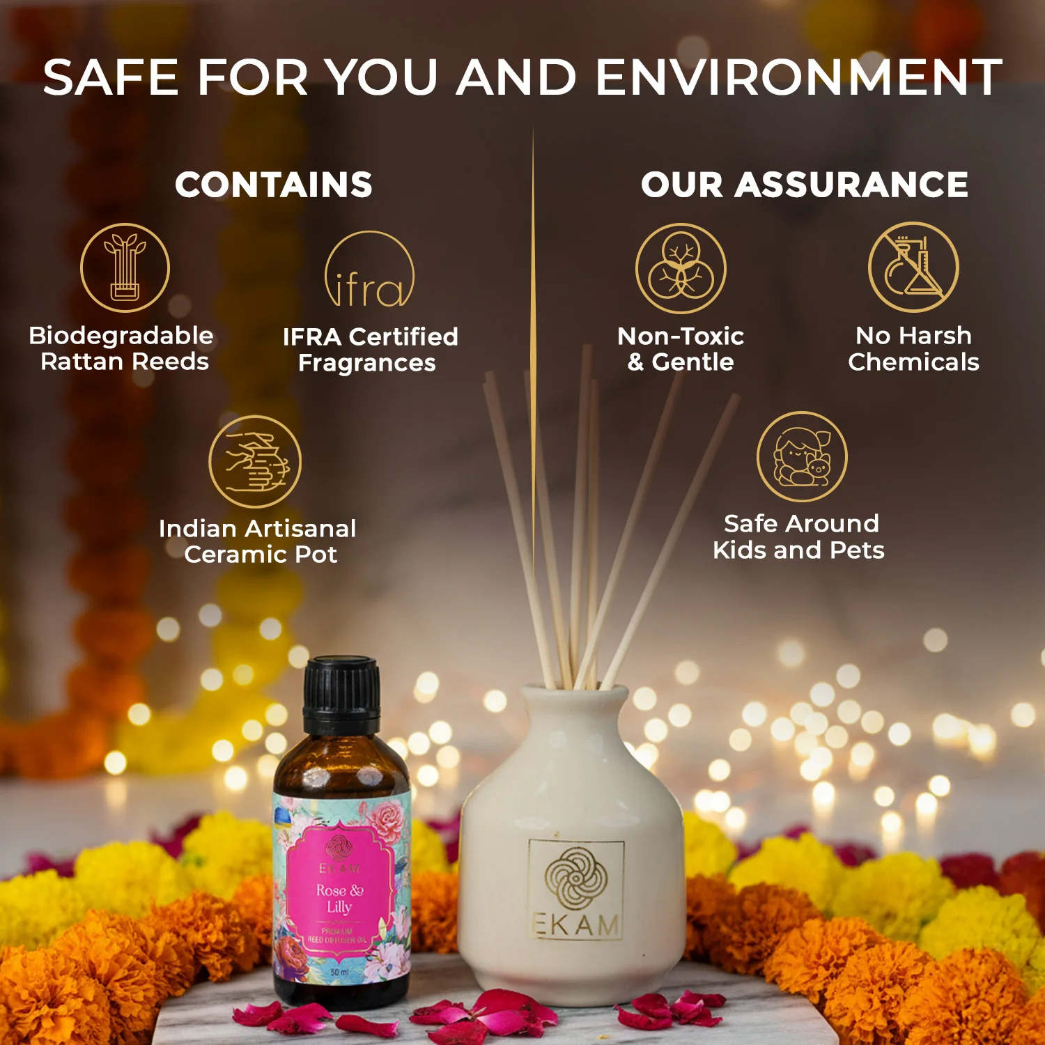 Rose & Lily Reed Diffuser Set - Image 3
