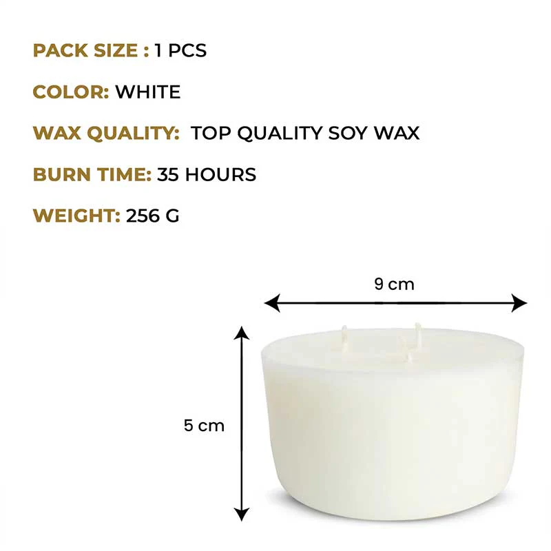 Rose Scented 3 Wick Refill Candle - Image 5