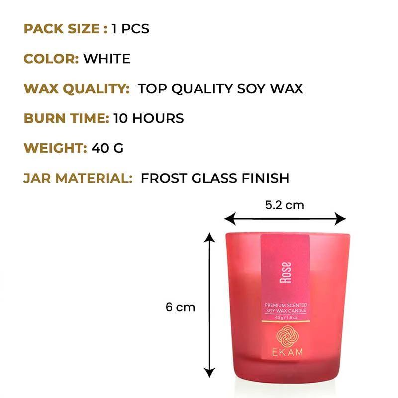 Rose Shot Glass Scented Candle - Image 3