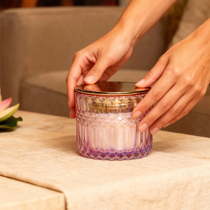 Sacred Lotus 3 Wick Luxe Candle - Image 5