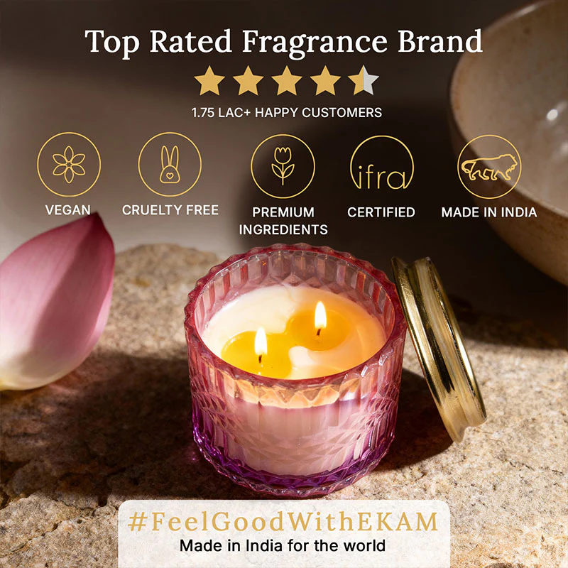 Sacred Lotus 3 Wick Luxe Candle - Image 9