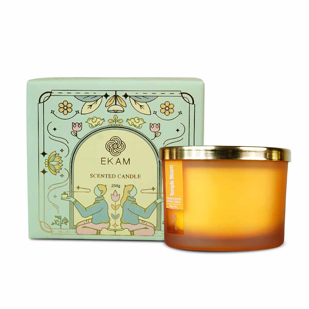 Temple Bloom 3 Wick Scented Candle - Image 3