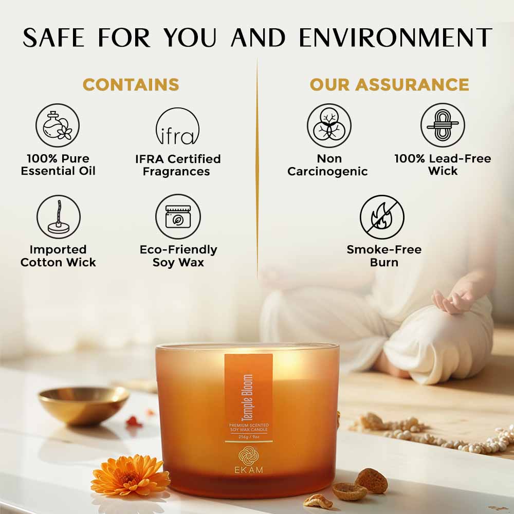 Temple Bloom 3 Wick Scented Candle - Image 7