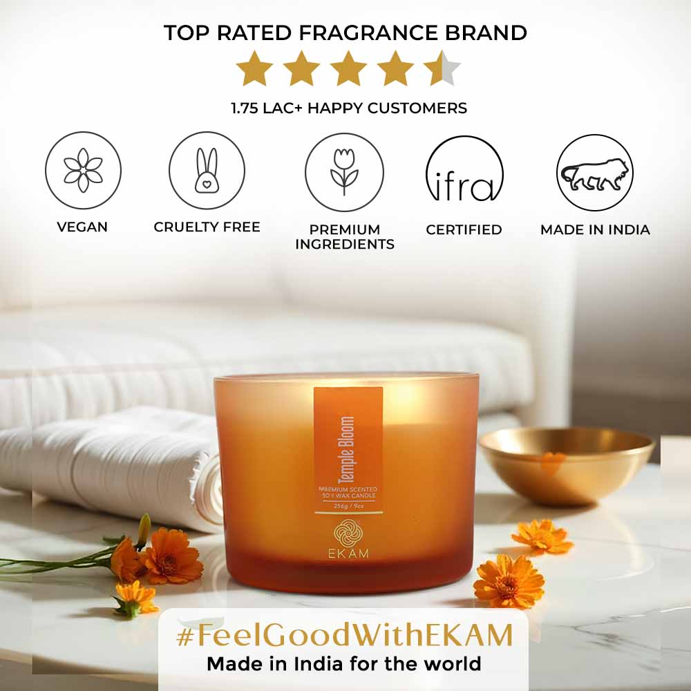 Temple Bloom 3 Wick Scented Candle - Image 9