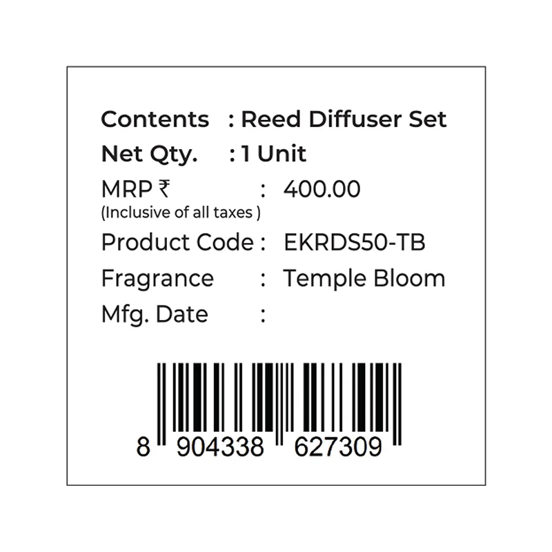 Temple Bloom Reed Diffuser Gift Set| Festive Stone Palace Collection, 2025-26 - Image 10