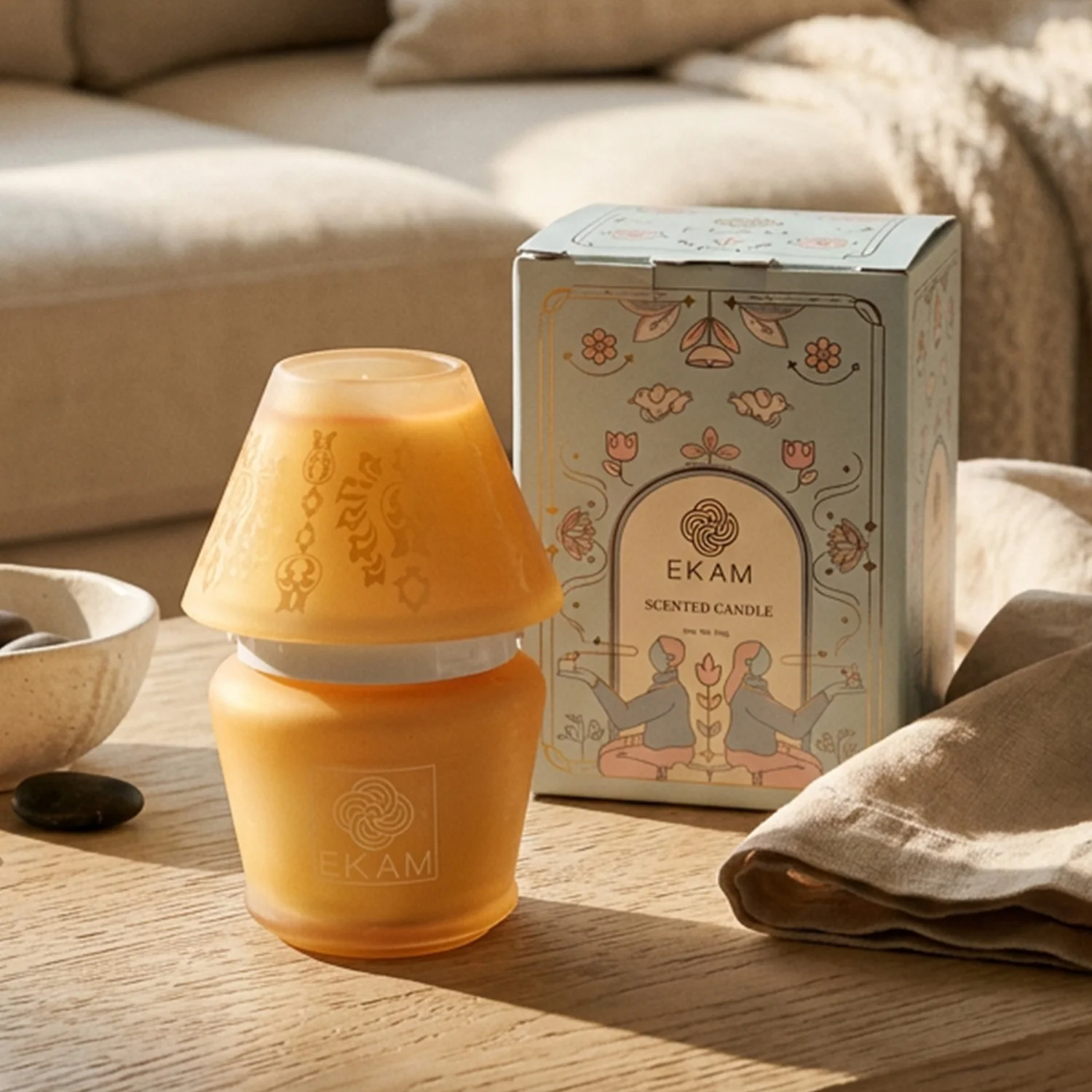 Vanilla Lampshade Scented Candle - Image 4