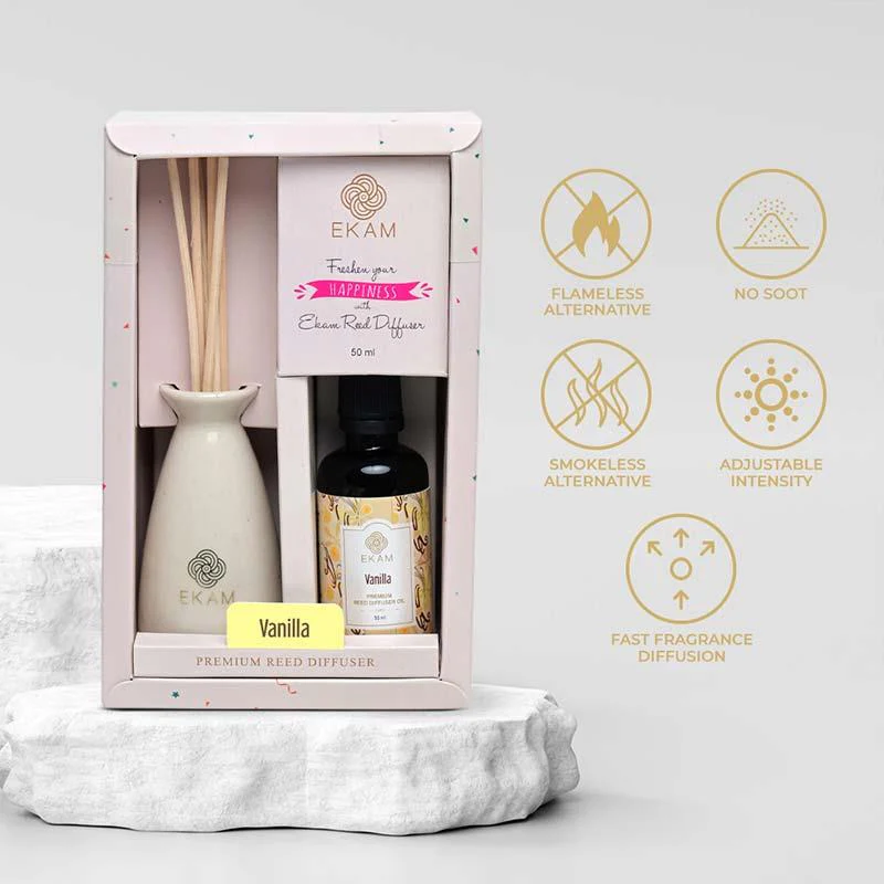 Vanilla Reed Diffuser Set - Image 6