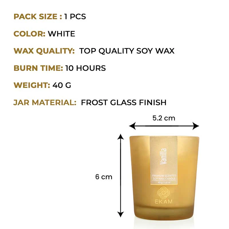 Vanilla Shot Glass Scented Candle - Image 4