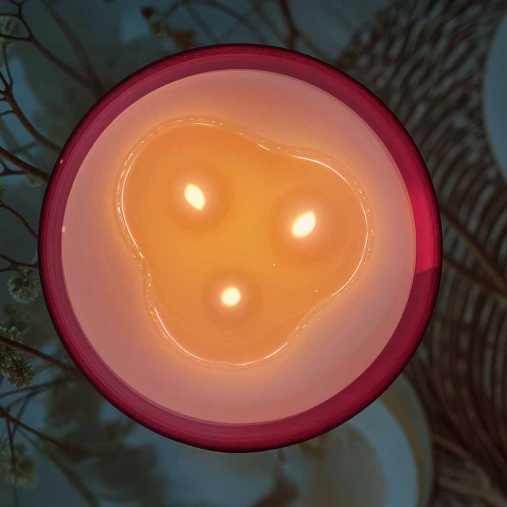 Rose 3 Wick Scented Candle - Image 6