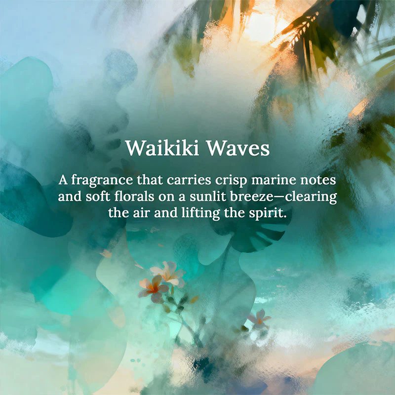 Waikiki Waves 3 Wick Luxe Scented Candle - Image 3