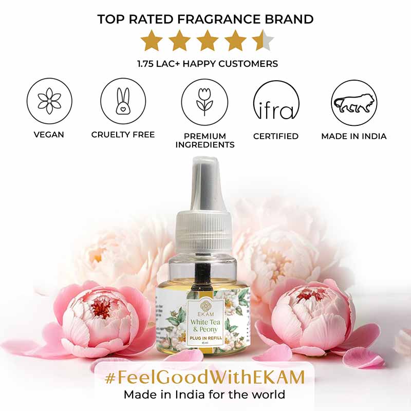 White Tea & Peony Plug In Air Freshener Refill| 45ml - Image 8