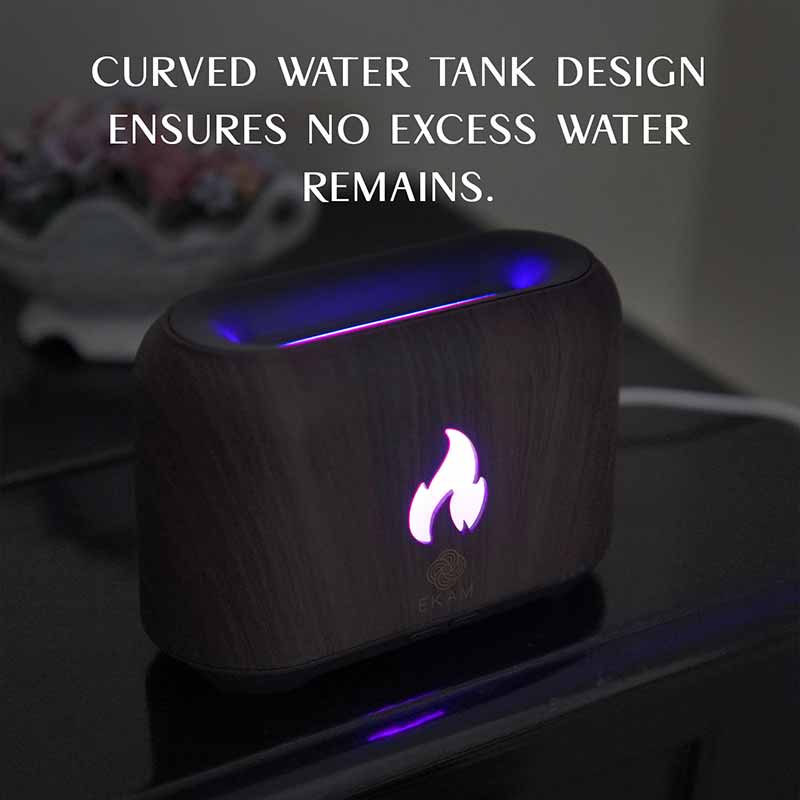 YX 1807 Dark Wood Flame Aroma Diffuser - Image 7