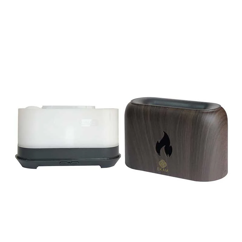 YX 1807 Dark Wood Flame Aroma Diffuser - Image 6