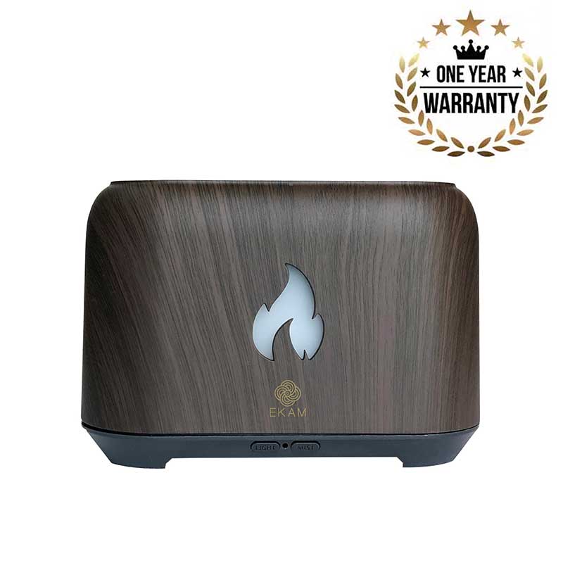 YX 1807 Dark Wood Flame Aroma Diffuser - Image 8