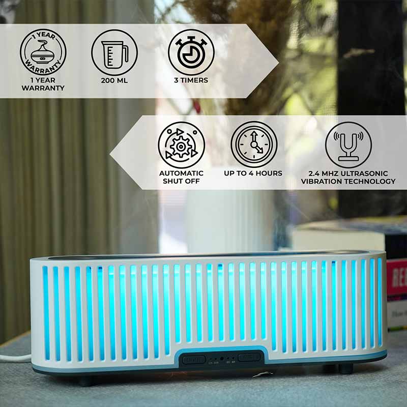YX1623-White Flame Aroma Diffuser - Image 2