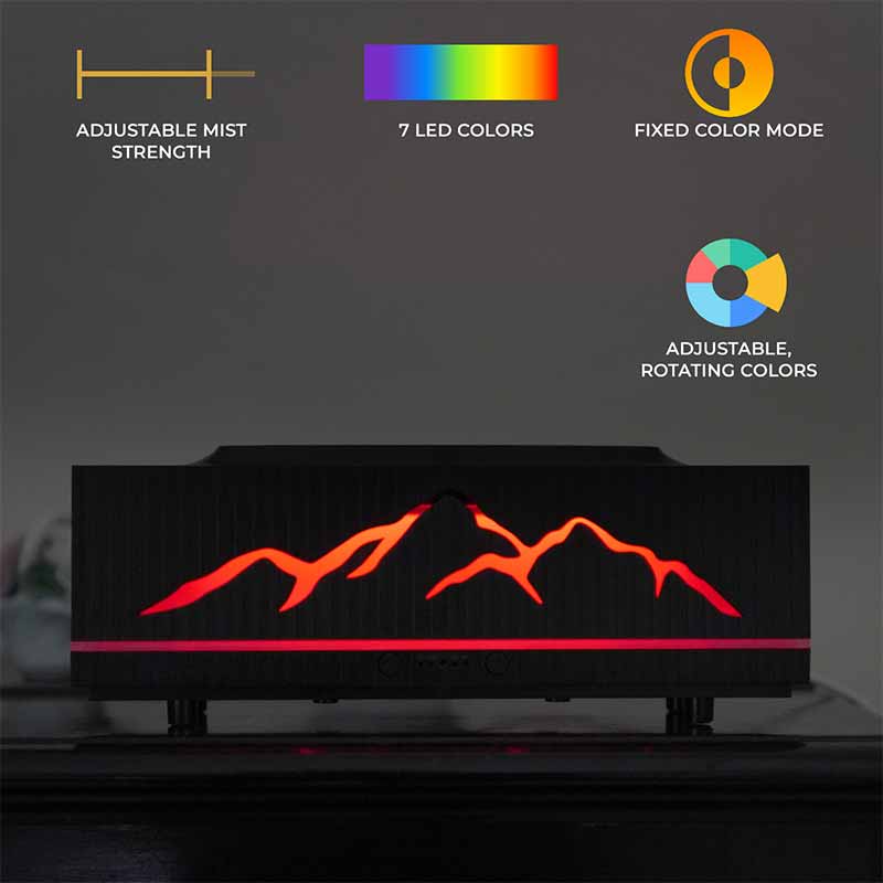 YX2201S-Black Flame Aroma Diffuser - Image 6