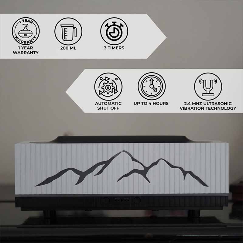 YX2201S-White Flame Aroma Diffuser - Image 2