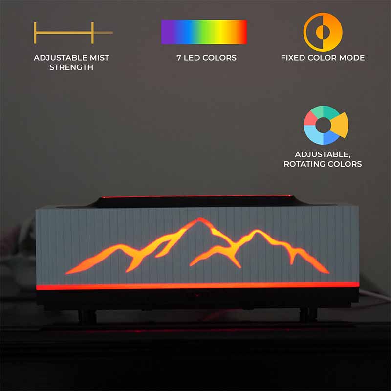YX2201S-White Flame Aroma Diffuser - Image 6