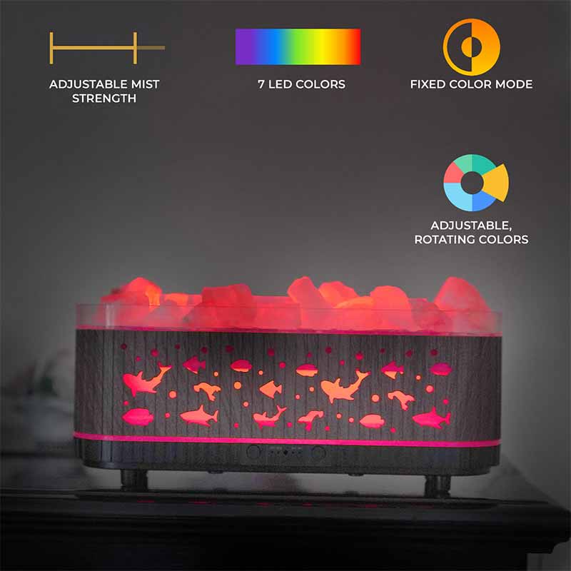 YX2221Y-Stone-Black Flame Aroma Diffuser - Image 6