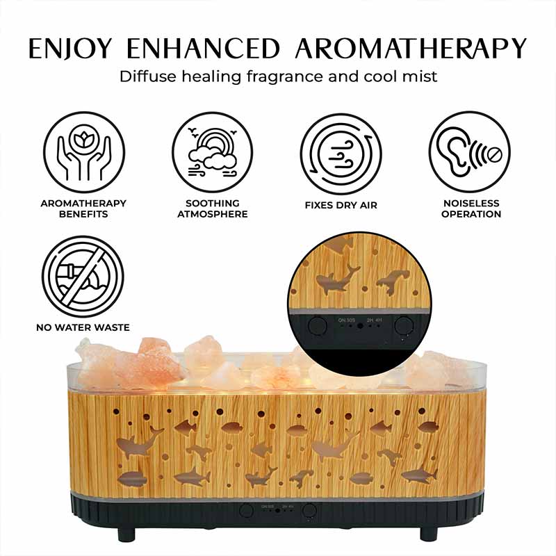 YX2221Y-Stone-Lightwood Flame Aroma Diffuser - Image 3